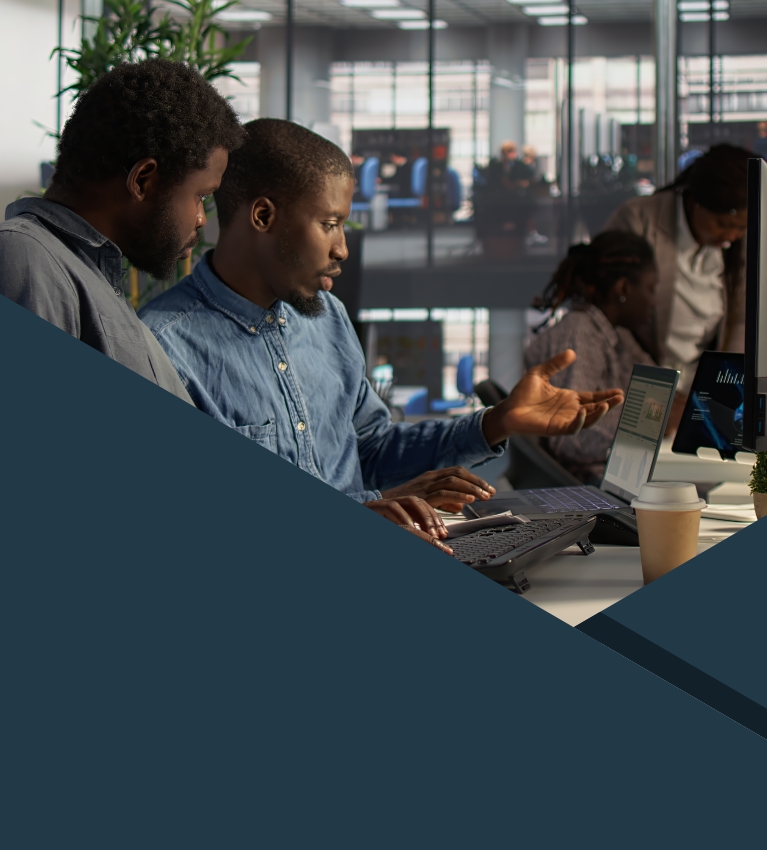 Government IT administrator reviewing compliant cloud infrastructure setup