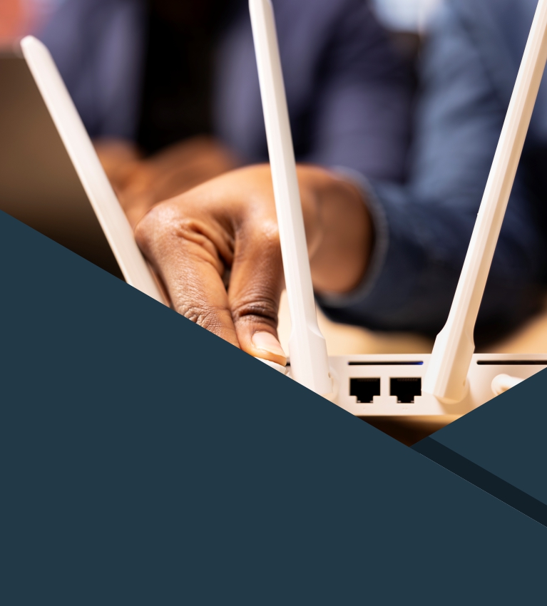 AOLC team collaborating on IT infrastructure plan for enterprise client