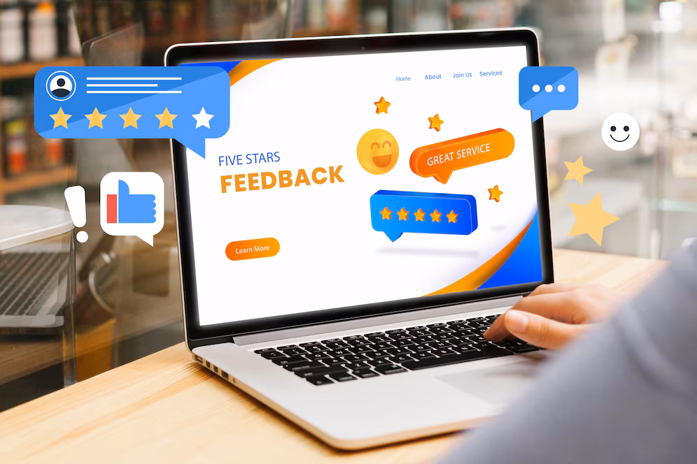 customer-experience-creative-collage_23-2149346511 Client testimonial quote – positive review of AOLC’s IT services